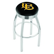 L8C3C Long Beach State University Swivel Stool with Chrome Finish, L8C3C25LBStUn