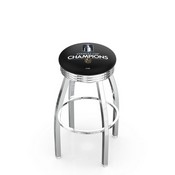 L8C3C Vegas Golden Knights - 2023 Stanley Cup Swivel Stool with Chrome Finish By HBS, AGS-L8C3C25LVGdKnCup23