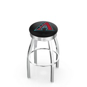 L8C3C Arizona Diamondbacks Swivel Stool with Chrome Finish by HBS, AGS-L8C3C25MLBAri