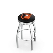L8C3C Baltimore Orioles Swivel Stool with Chrome Finish by HBS, AGS-L8C3C25MLBBal