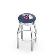 L8C3C Cleveland Guardians Swivel Stool with Chrome Finish by HBS, AGS-L8C3C25MLBCle