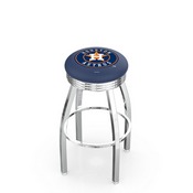 L8C3C Houston Astros Swivel Stool with Chrome Finish by HBS, AGS-L8C3C25MLBHou