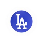 L8C3C Los Angeles Dodgers Swivel Stool with Chrome Finish by HBS, AGS-L8C3C25MLBLAD
