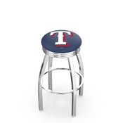 L8C3C Texas Rangers Swivel Stool with Chrome Finish by HBS, AGS-L8C3C25MLBTex
