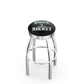 L8C3C North Dakota (Hockey) Swivel Stool with Chrome Finish, L8C3C25NorDakHky