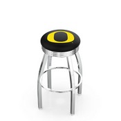 L8C3C University of Oregon Swivel Stool with Chrome Finish by Holland Bar Stool Company, AGS-L8C3C25OregUn