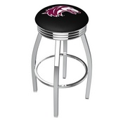 L8C3C - Chrome Southern Illinois Swivel Bar Stool with 2.5