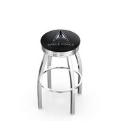 L8C3C U.S. Space Force Swivel Stool with Chrome Finish by Holland Bar Stool, AGS-L8C3C25SpaFor