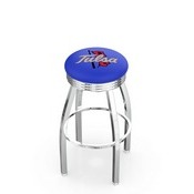 L8C3C - Chrome Tulsa Swivel Bar Stool with 2.5 Ribbed Accent Ring by Holland Bar Stool Company