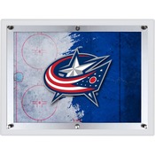 Columbus Blue Jackets Backlit LED Sign by Holland Bar Stool Company, AGS-LBLedA-A4ColBlu