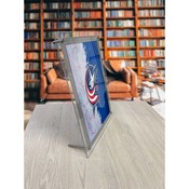 Columbus Blue Jackets Backlit LED Sign by Holland Bar Stool Company, AGS-LBLedA-A4ColBlu
