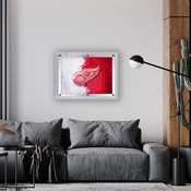 Detroit Red Wings Backlit LED Sign by Holland Bar Stool Company, AGS-LBLedA-A4DetRed