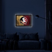 Florida State (Head) Backlit LED Sign by Holland Bar Stool Company, AGS-LBLedA-A3FSU-HD