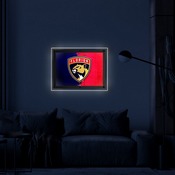 Florida Panthers Backlit LED Sign by Holland Bar Stool Company, AGS-LBLedA-A4FlaPan