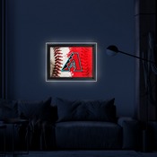 Arizona Diamondbacks Backlit LED Sign by Holland Bar Stool Company, AGS-LBLedA-A4MLBAri