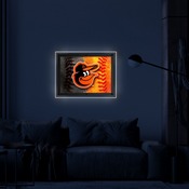 Baltimore Orioles Backlit LED Sign by Holland Bar Stool Company, AGS-LBLedA-A4MLBBal