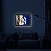New York Yankees Backlit LED Sign by Holland Bar Stool Company, AGS-LBLedA-A4MLBNYY