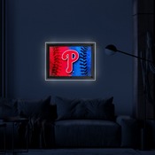 Philadelphia Phillies Backlit LED Sign by Holland Bar Stool Company, AGS-LBLedA-A4MLBPhi