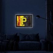 Pittsburgh Pirates Backlit LED Sign by Holland Bar Stool Company, AGS-LBLedA-A4MLBPit