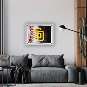 San Diego Padres Backlit LED Sign by Holland Bar Stool Company, AGS-LBLedA-A4MLBSDP