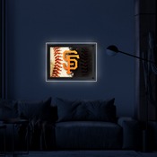 San Francisco Giants Backlit LED Sign by Holland Bar Stool Company, AGS-LBLedA-A4MLBSFG