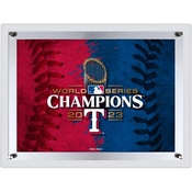Texas Rangers - 2023 World Series Champions Backlit LED Sign by Holland Bar Stool Company, AGS-LBLedA-A4MLBTexWS23
