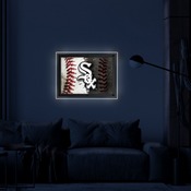Chicago White Sox Backlit LED Sign by Holland Bar Stool Company, AGS-LBLedA-A4MLBWSx