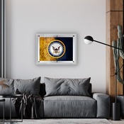 United States Navy Backlit LED Sign by Holland Bar Stool Company, AGS-LBLedA-A3Navy