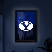 Brigham Young University 15.75" x 23.5" LED Snap Frame Lightbox by Holland Bar Stool Company, LBSnap1624BrigYn