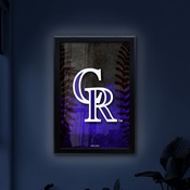 Colorado Rockies 15.75" x 23.5" LED Snap Frame Lightbox by Holland Bar Stool Company, LBSnap1624MLBCol