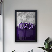 TCU 15.75" x 23.5" LED Snap Frame Lightbox by Holland Bar Stool Company, LBSnap1624TexChr