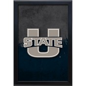 Utah State University 15.75" x 23.5" LED Snap Frame Lightbox by Holland Bar Stool Company, LBSnap1624UtahSt