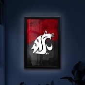Washington State University 15.75" x 23.5" LED Snap Frame Lightbox by Holland Bar Stool Company, LBSnap1624WashSt