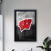 University of Wisconsin (W) 15.75" x 23.5" LED Snap Frame Lightbox by Holland Bar Stool Company, LBSnap1624Wisc-W