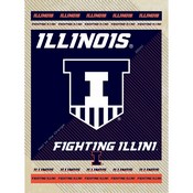 University of Illinois Canvas Wall Art by Holland Bar Stool Company, AGS-LCnvs1520IlliniU