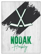 University of North Dakota (Hockey) Design 8 Canvas Wall Art by Holland Bar Stool, AGS-LCnvs08-1520NorDakHky