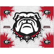 Georgia Bulldog Logo Canvas by Holland Bar Stool Company