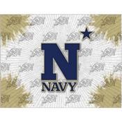 US Naval Academy (NAVY - N) Logo Canvas by Holland Bar Stool Company
