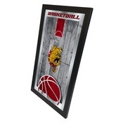 Ferris State University 15" x 26" Basketball Mirror by Holland Bar Stool Company, MBsktFerrSt