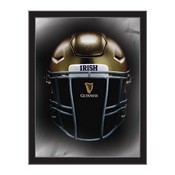 Notre Dame - Guinness (Helmet) 26"x15" Wall Mirror Holland Bar Stool Co., MColND-Guin-Hlm