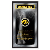 Iowa 26" x 15" Fight Song Mirror by Holland Bar Stool Company, MFghtIowaUn