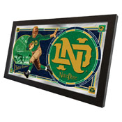 University of Notre Dame 15"x26" (Vintage) Football Wall Mirror by Holland Bar Stool Co., MFtbl07NotreD