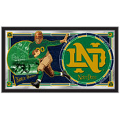 University of Notre Dame 15"x26" (Vintage) Football Wall Mirror by Holland Bar Stool Co., MFtbl07NotreD