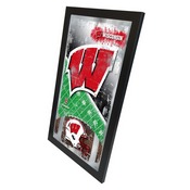 Wisconsin 15" x 26" Football Mirror by Holland Bar Stool Company, MFtblWiscon