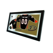Anaheim Ducks 15" X 26" Jersey Mirror By Holland Bar Stool Company, MJrsyAnaDks