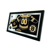 Boston Bruins 15" X 26" Jersey Mirror By Holland Bar Stool Company, MJrsyBosBru
