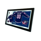 Columbus Blue Jackets 15" X 26" Jersey Mirror By Holland Bar Stool Company, MJrsyColBlu