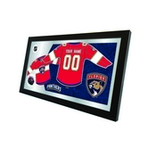 Florida Panthers 15" X 26" Jersey Mirror By Holland Bar Stool Company, MJrsyFlaPan