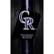L5000 Colorado Rockies 30" Lighted Bar Stool with Black Wrinkle Finish by Holland Bar Stool Co., L500030MLBColBlkVinyl