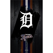 L5000 Detroit Tigers 30" Lighted Bar Stool with Black Wrinkle Finish by Holland Bar Stool Co., L500030MLBDetBlkVinyl